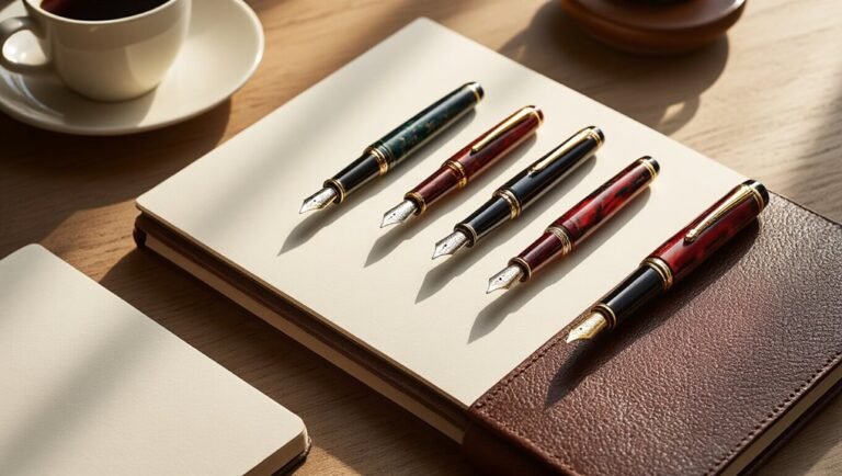 fountain pens and notebooks